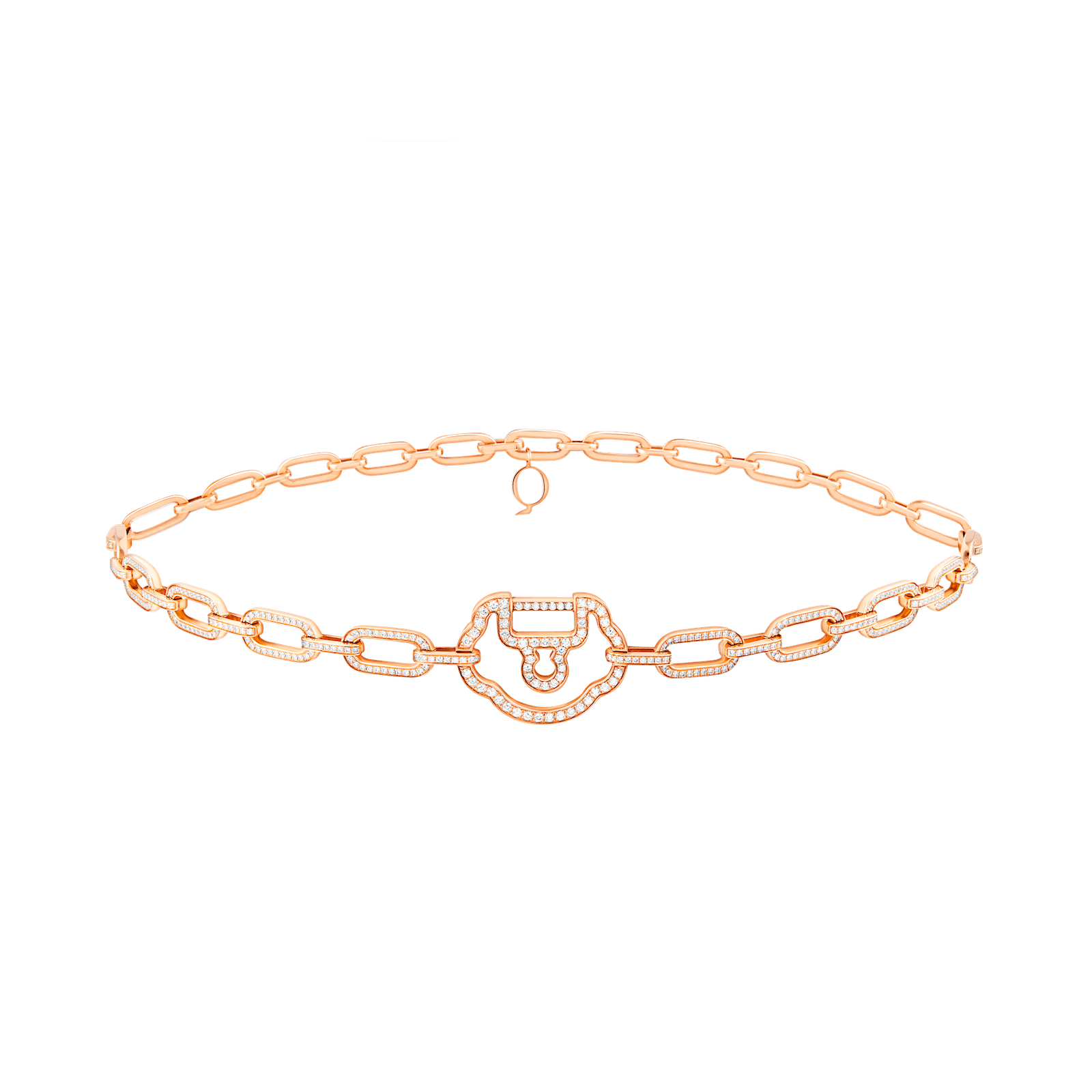 Yu Yi choker in 18K rose gold with diamonds