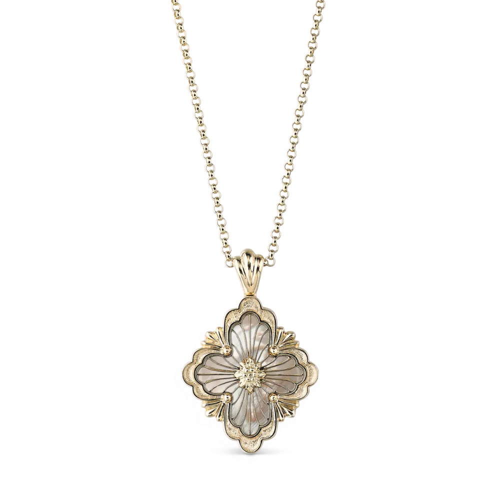 OPERA TULLE GOLD PENDANT WITH MOTHER OF PEARL