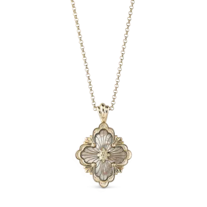 OPERA TULLE GOLD PENDANT WITH MOTHER OF PEARL