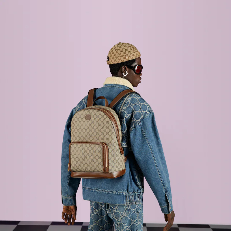 BACKPACK WITH INTERLOCKING G