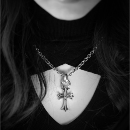 SMALL CROSS PENDANT WITH BAIL