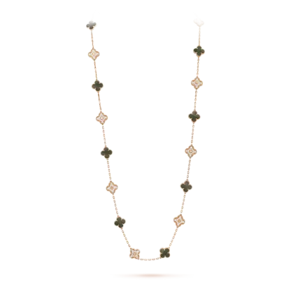 Vintage Alhambra long necklace, 20 motifs