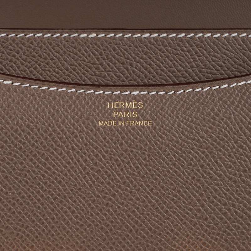 Constance Mini 18 Bag Etoupe Gold Hardware Epsom Leather