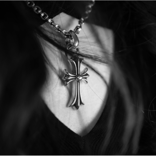 SMALL CROSS PENDANT WITH BAIL