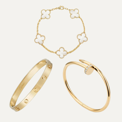 3‑Piece Icon Stack – Love, Clou & Clover