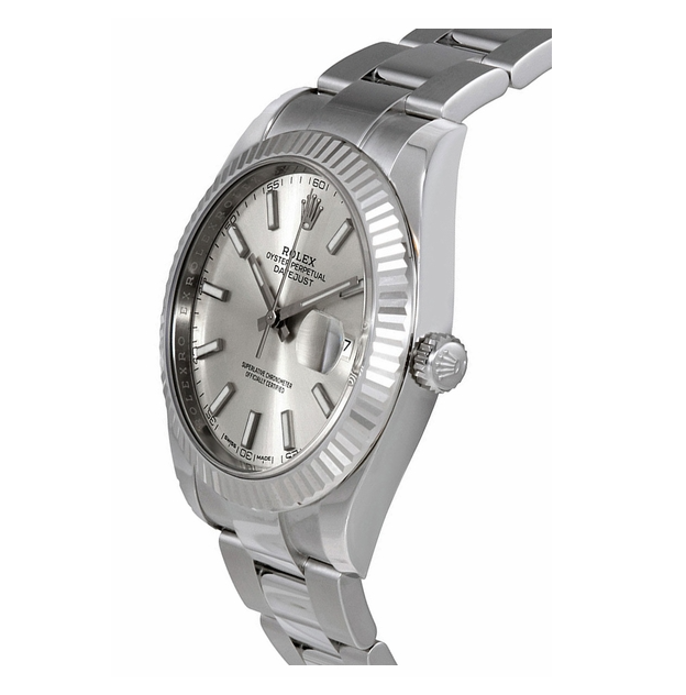 Datejust 41 Silver Dial Oyster Bracelet Watch 126334-0003