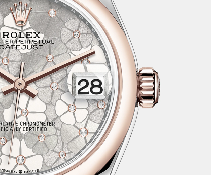 Datejust 31mm, Oystersteel and 18k Everose Gold and Diamonds, Ref# 278241-0032