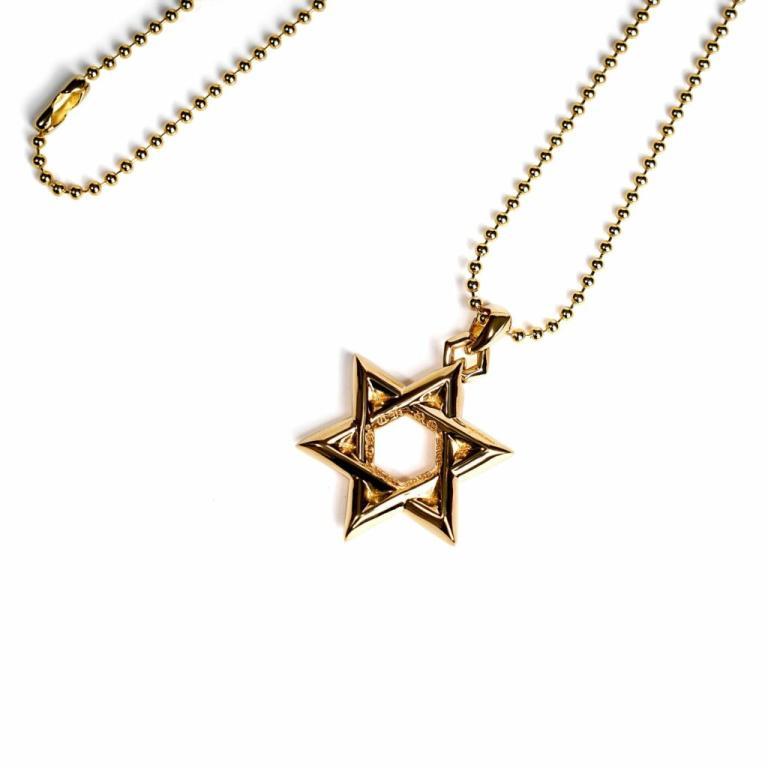 22K GOLD STAR OF DAVID PENDANT