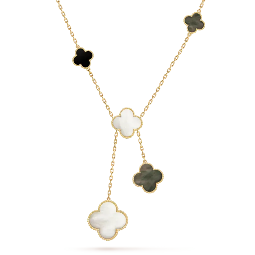 MAGIC ALHAMBRA NECKLACE, 6 MOTIFS & MAGIC ALHAMBRA BRACELET, 5 MOTIFS