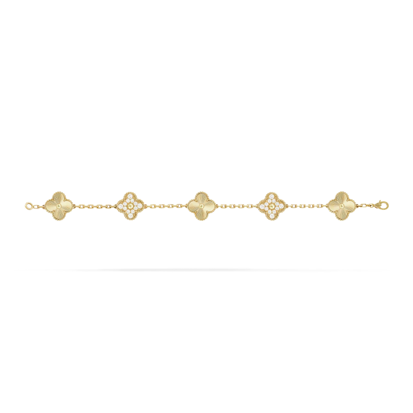 Vintage Alhambra bracelet, 5 motifs