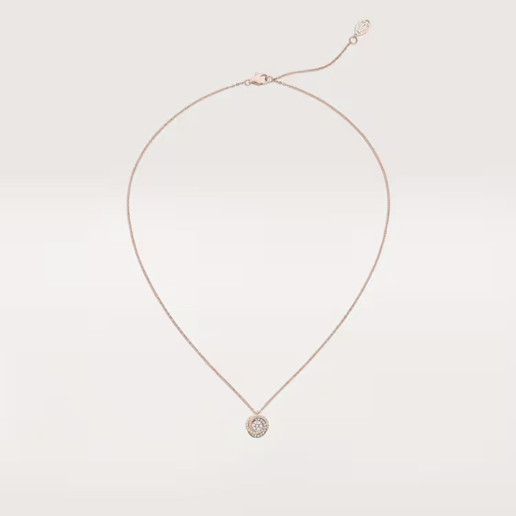 Trinity pendant, 1 diamond, paved