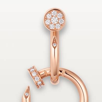 JUSTE UN CLOU EARRINGS, DOUBLE, DIAMONDS