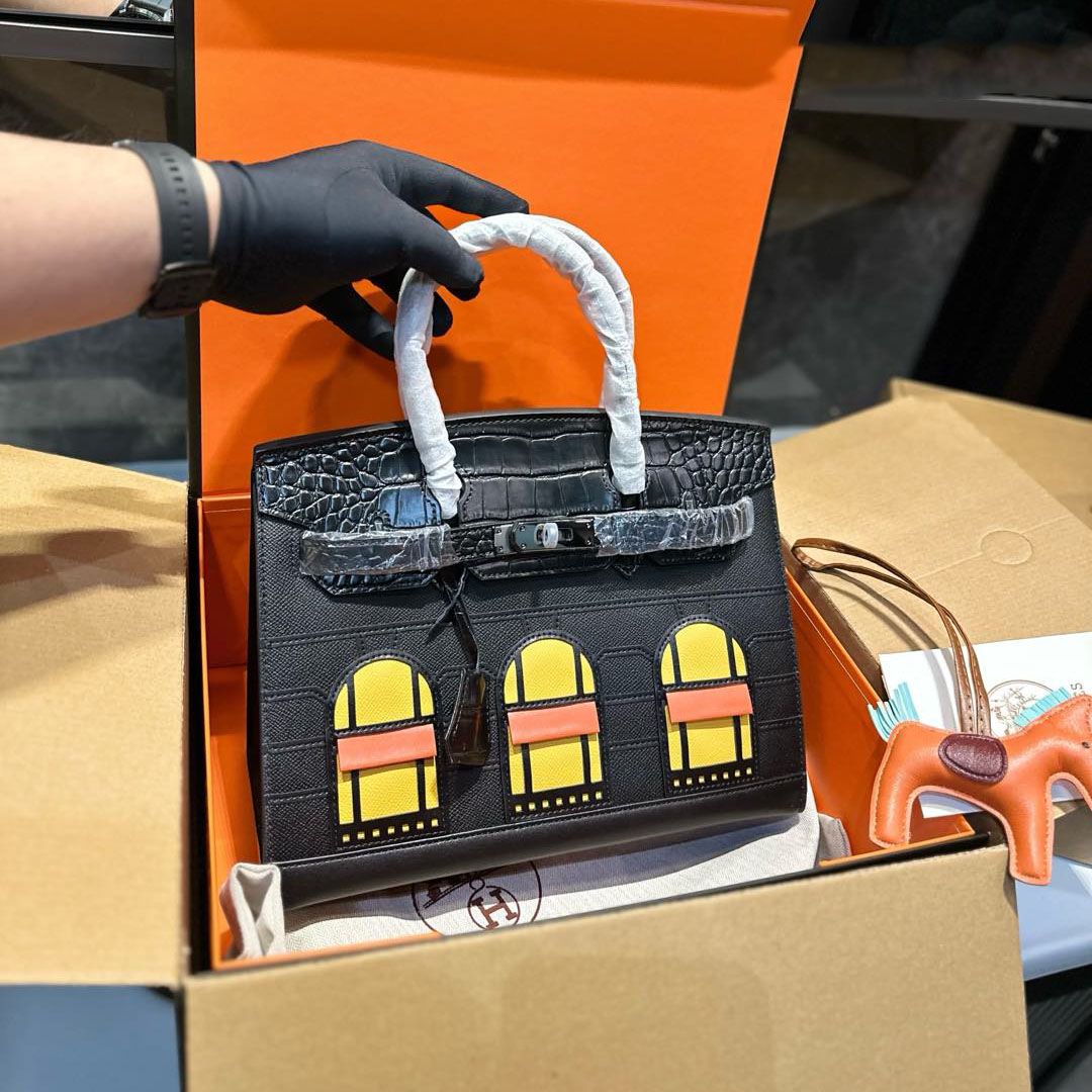 Birkin 20/25/29 Sellier Limited Edition Faubourg Bag with Palladium Hardware