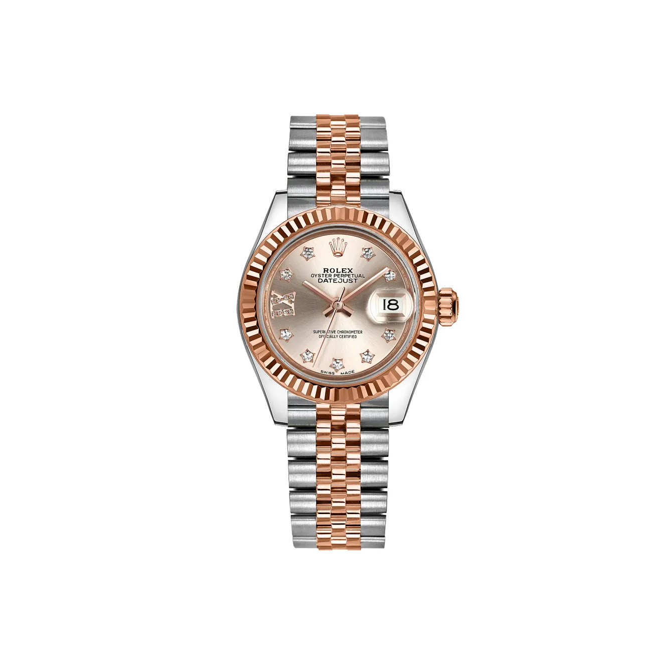 Lady-Datejust 28 Stainless Steel & Rose Gold Women's Watch 279171