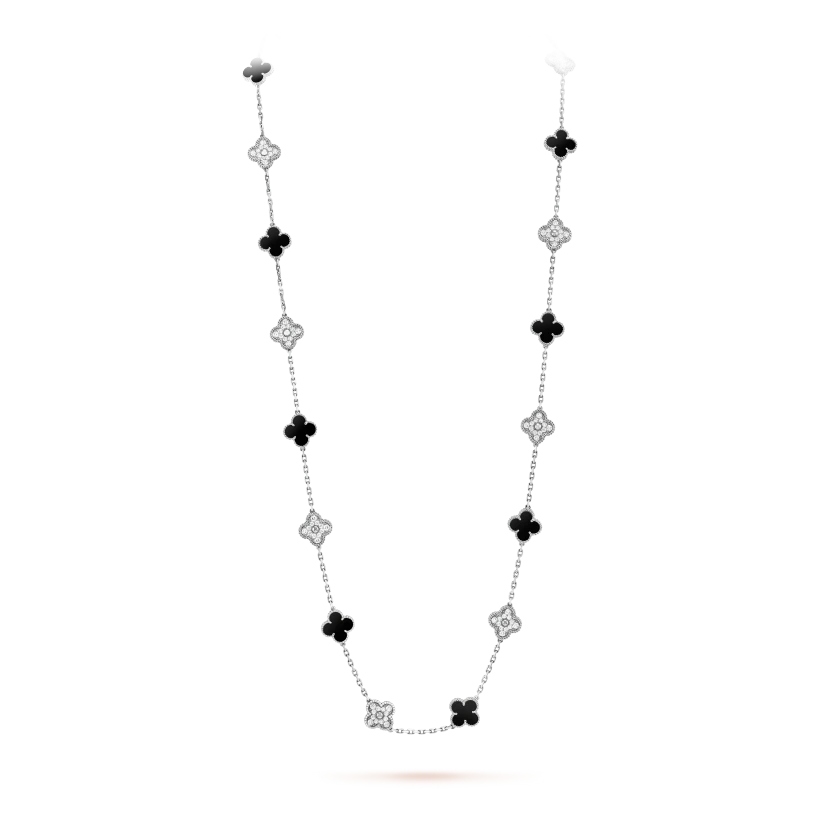 Vintage Alhambra long necklace, 20 motifs