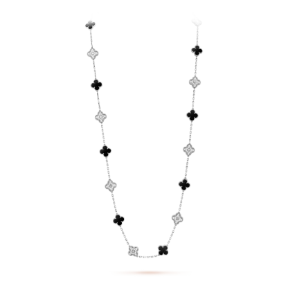 Vintage Alhambra long necklace, 20 motifs