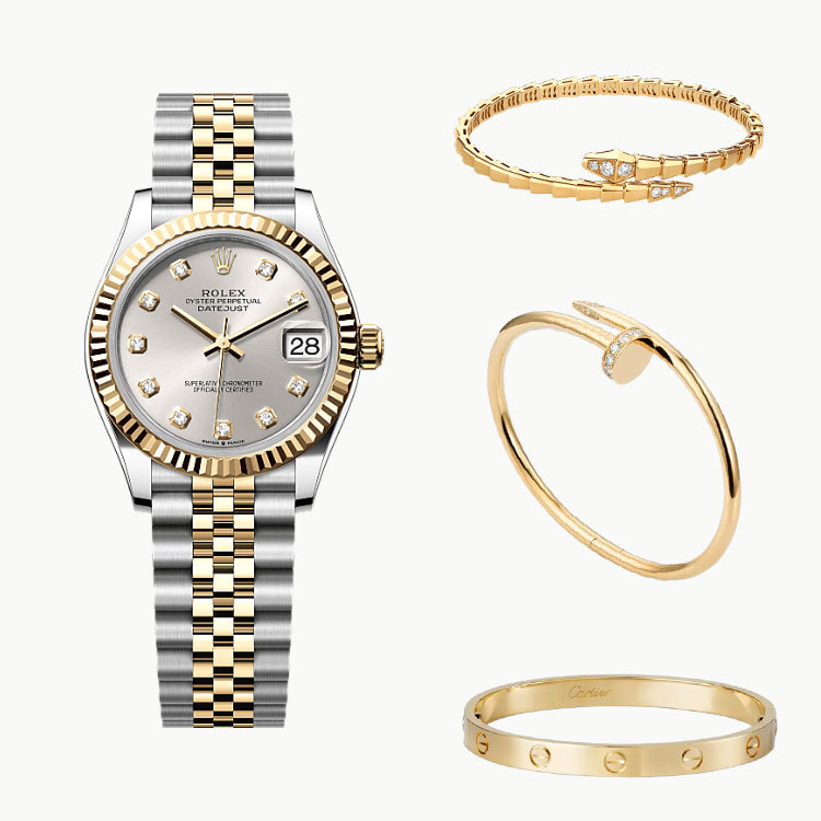 4‑Piece Datejust 31– Love, Clover & Diamonds 