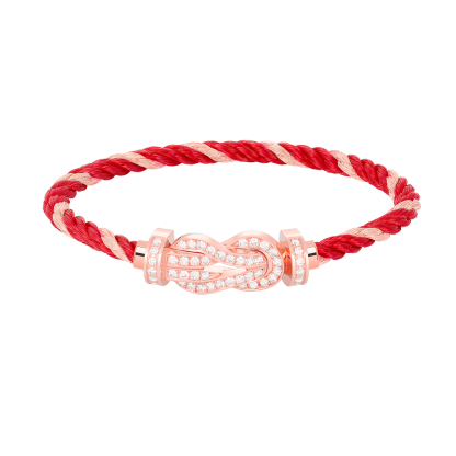 CHANCE INFINIE BRACELET 18K PINK GOLD AND DIAMONDS LARGE MODEL