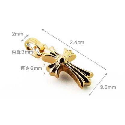 22K GOLD CROSS BABY FAT CHARM