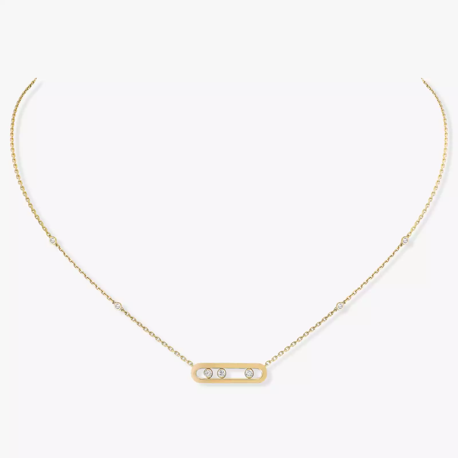 Baby Move Yellow Gold Diamond Necklace