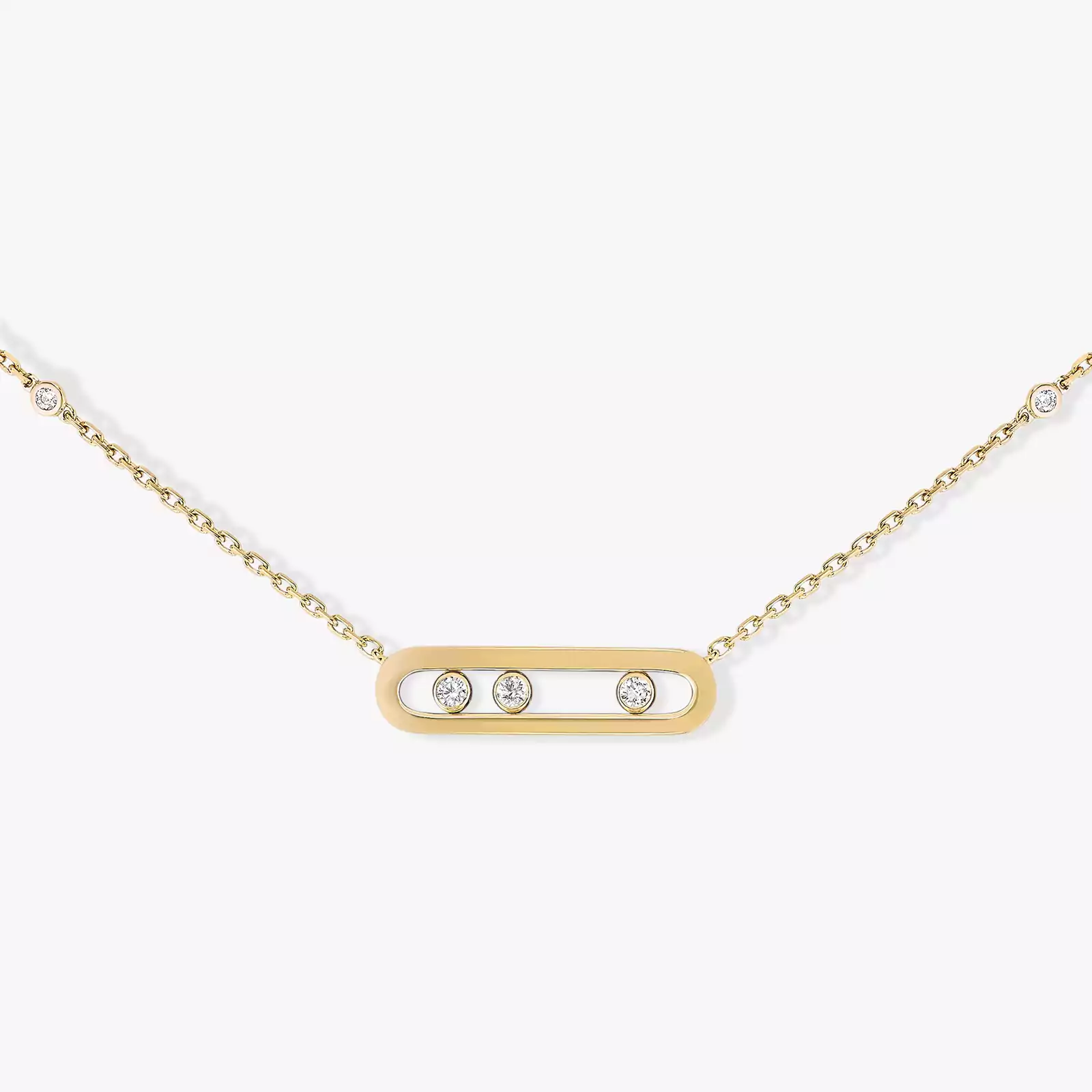 Baby Move Yellow Gold Diamond Necklace
