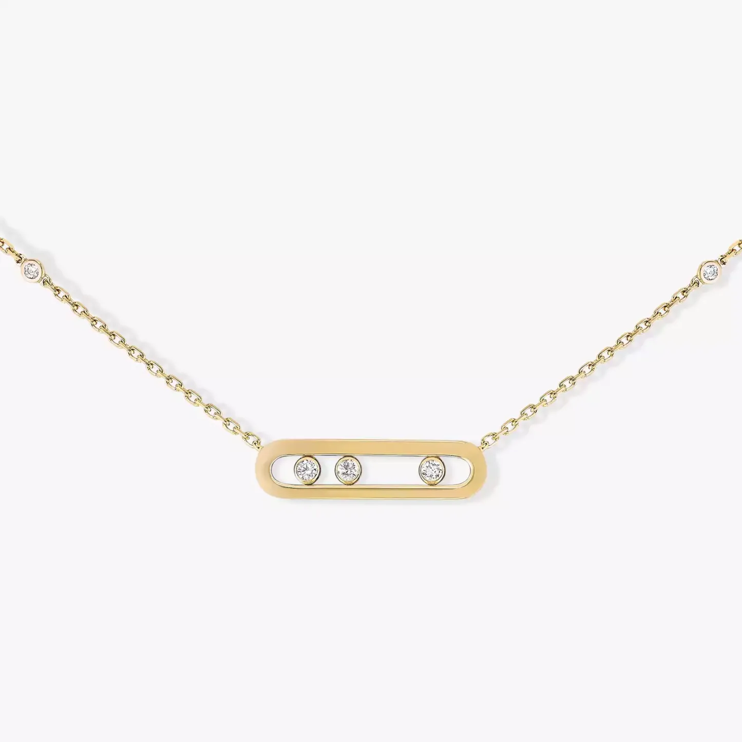 Baby Move Yellow Gold Diamond Necklace