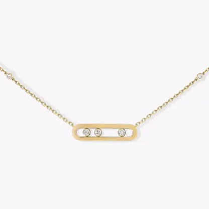 Baby Move Yellow Gold Diamond Necklace