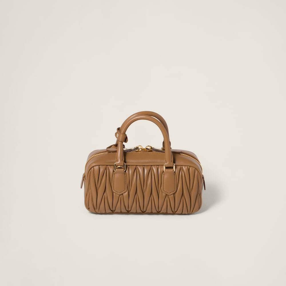 Arcadie matelassé nappa leather bag