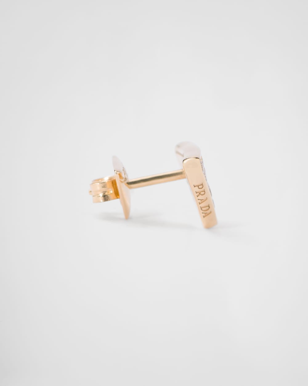 Eternal Gold single earring in yellow gold with diamonds