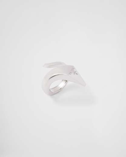 Eternal Gold toi et moi snake ring in white gold