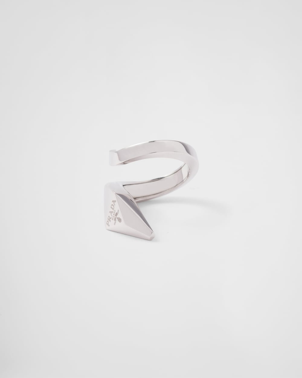 Eternal Gold toi et moi snake ring in white gold