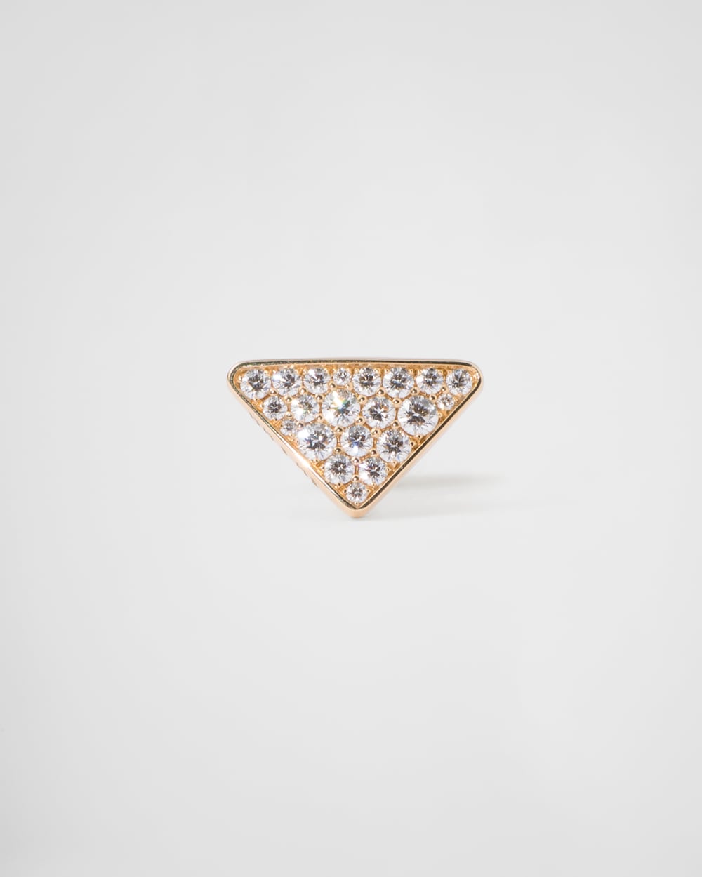 Eternal Gold single earring in yellow gold with diamonds