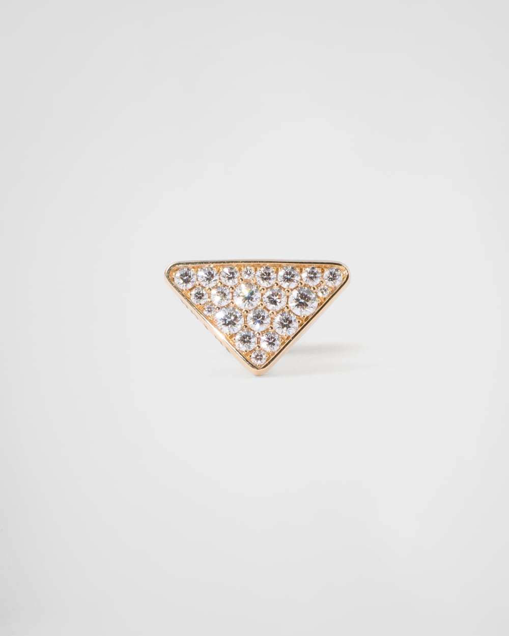 Eternal Gold single earring in yellow gold with diamonds