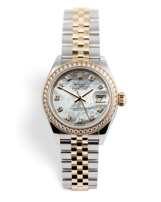 LADY-DATEJUST OYSTER 28 MM OYSTERSTEEL YELLOW GOLD AND DIAMONDS 279383RBR