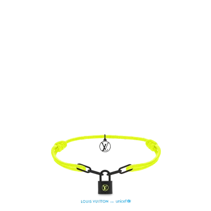 Silver Lockit Bracelet, Silver and Blue Polyester Cord