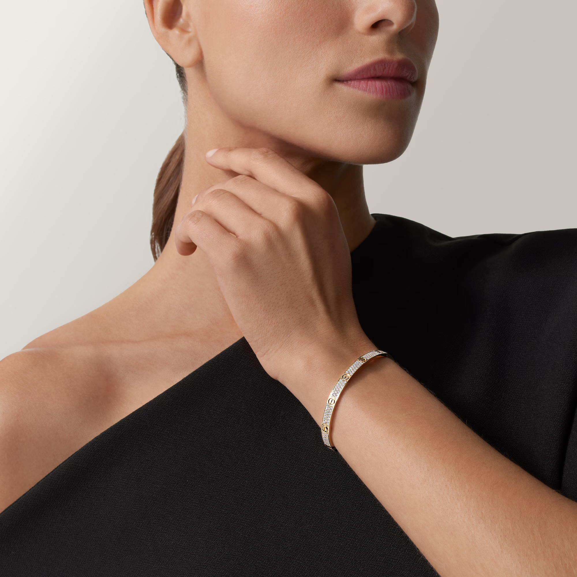 LOVE BRACELET, MEDIUM MODEL, PAVED