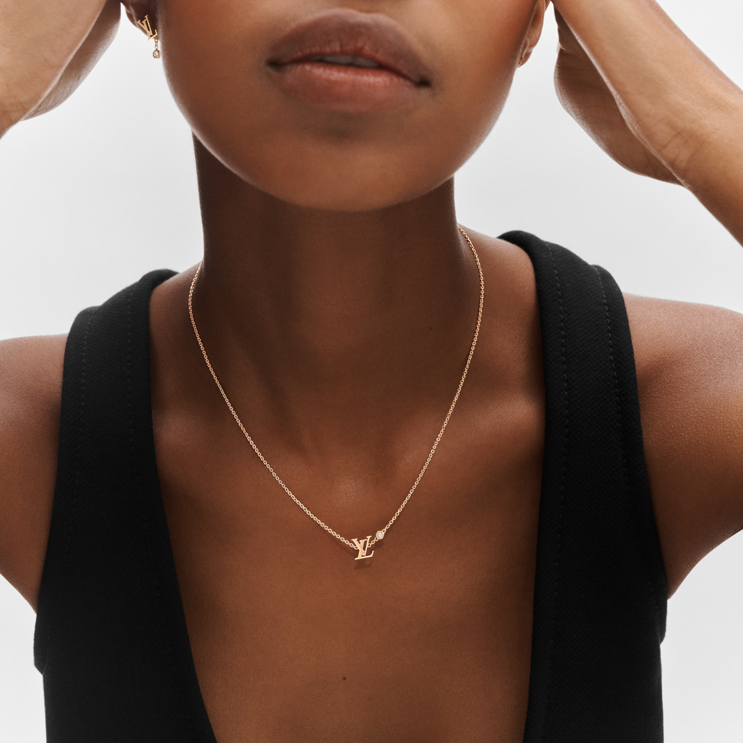 IDYLLE BLOSSOM  PENDANT, PINK GOLD AND DIAMOND