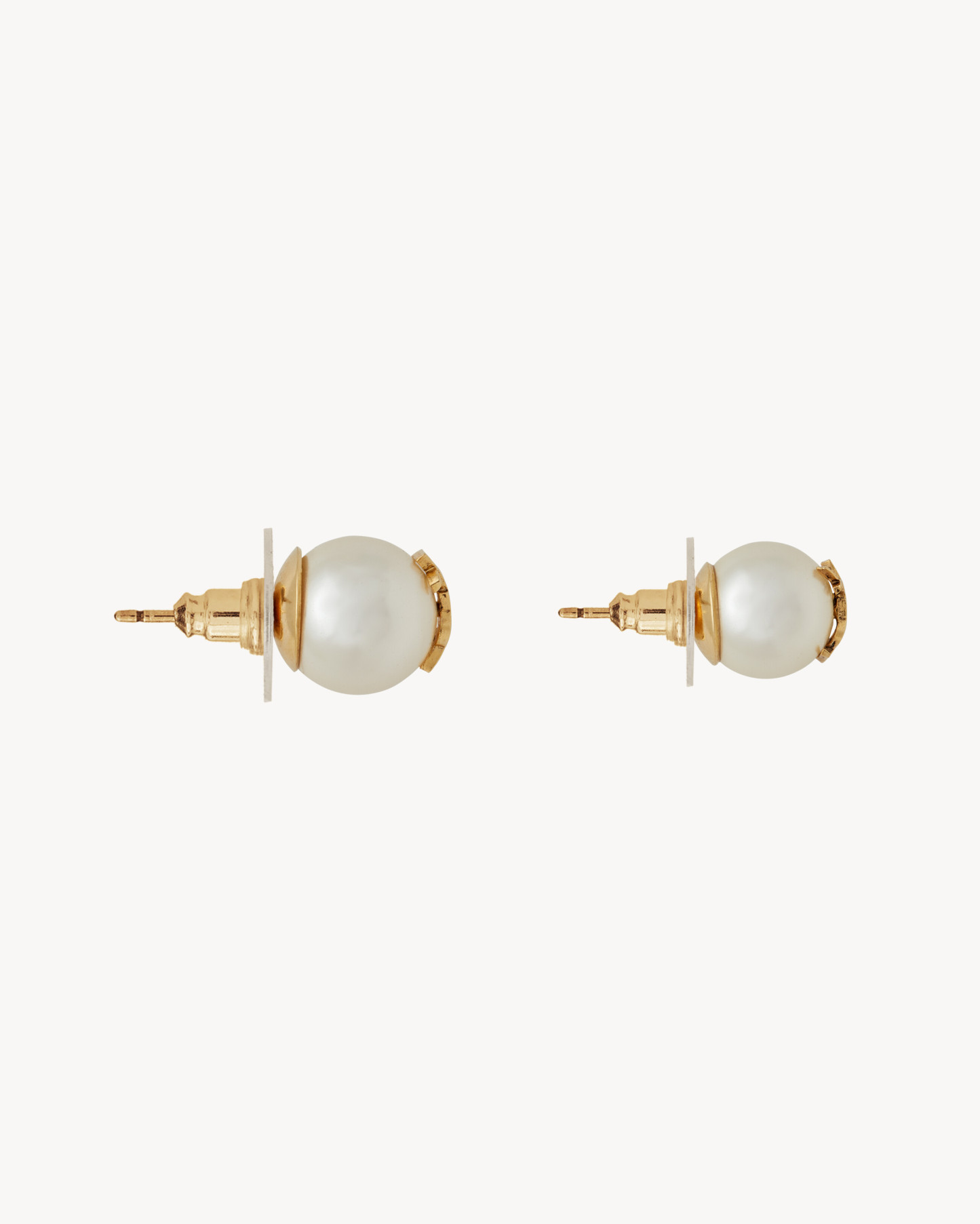 CASSANDRE pearl earrings in metal