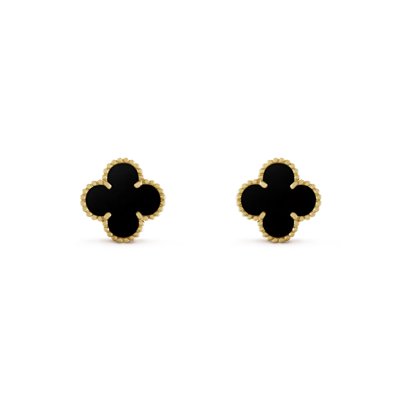 3-PIECE GOLD CLOVER JEWELRY SET: NECKLACE, BRACELET & EARRINGS