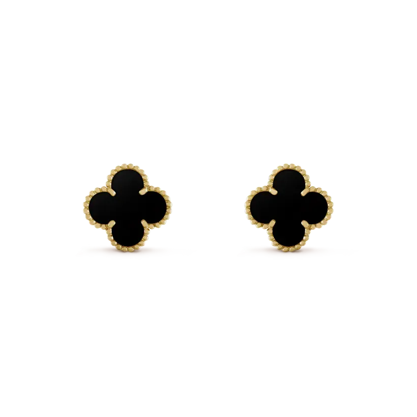 3-PIECE GOLD CLOVER JEWELRY SET: NECKLACE, BRACELET & EARRINGS