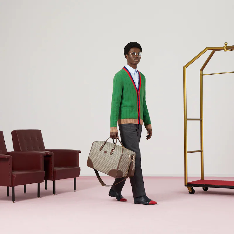 LARGE DUFFLE BAG WITH INTERLOCKING G