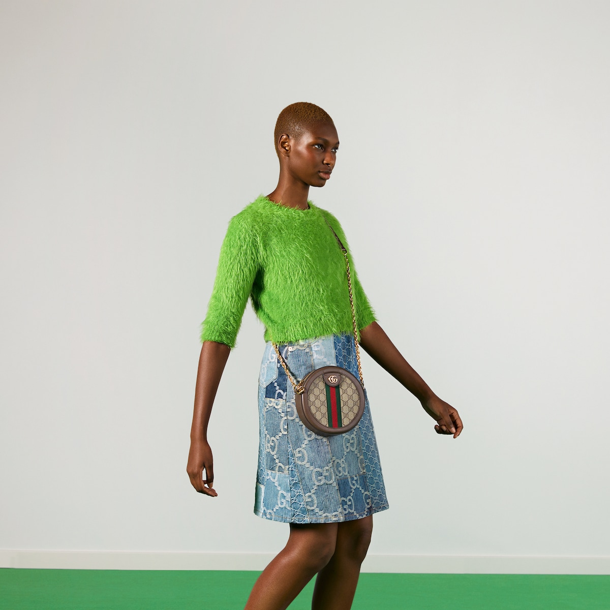 OPHIDIA  MINI ROUND SHOULDER BAG