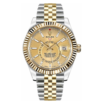 Sky-Dweller 42mm Champagne Dial Men's Watch 326933-0004