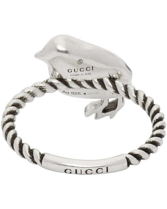 Chick Motif Ring in Silver