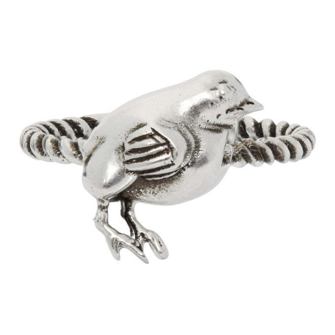 Chick Motif Ring in Silver