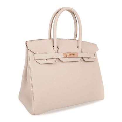 Birkin 30 Bag Craie Togo Leather with Rose Gold Hardware