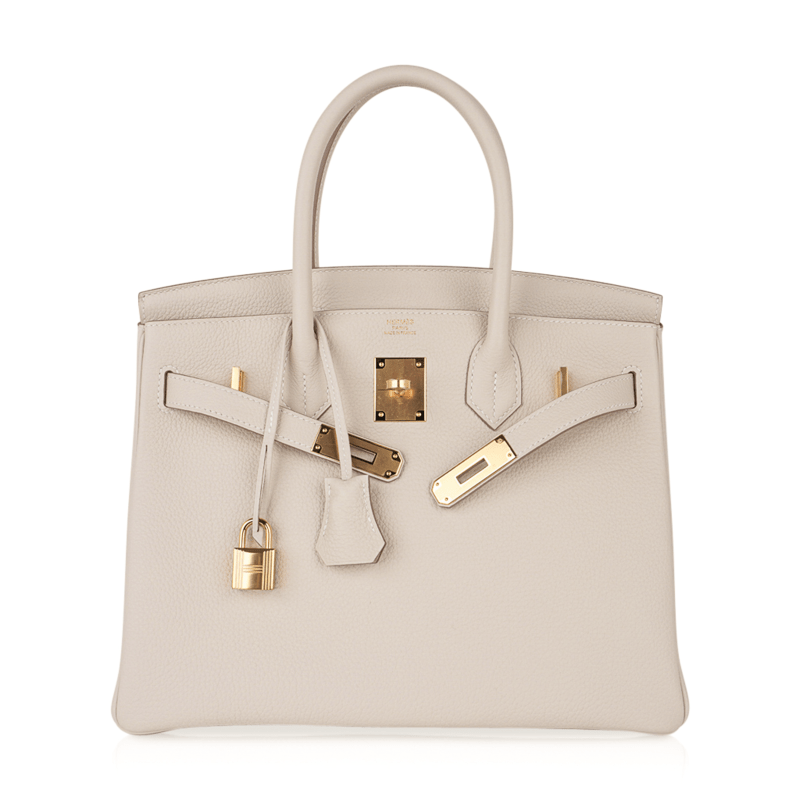 Birkin 30 Bag Craie Togo Leather with Gold Hardware