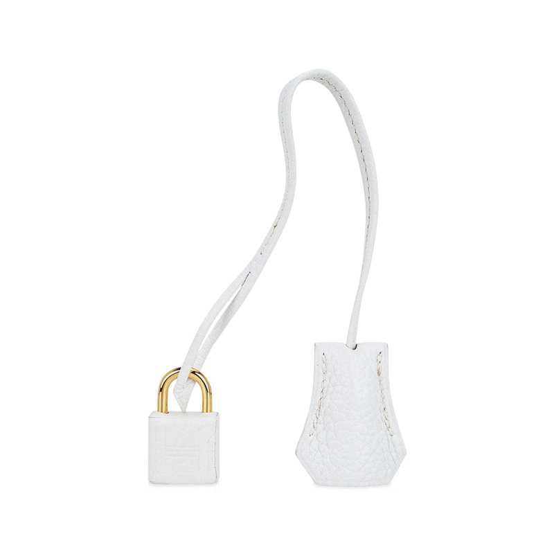 Birkin 30 Bag White Clemence Leather with Gold Hardware