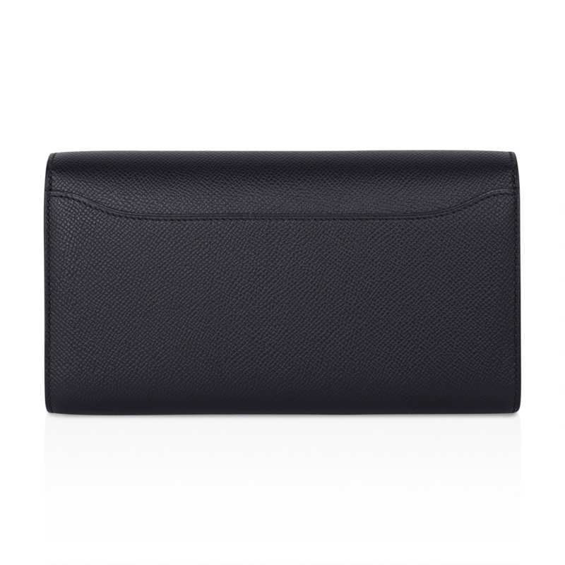 Constance Long To Go Wallet Black Epsom Gold Hardware