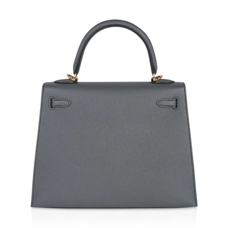 Kelly Sellier 25 Bag Vert Amande Gold Hardware Epsom Leather
